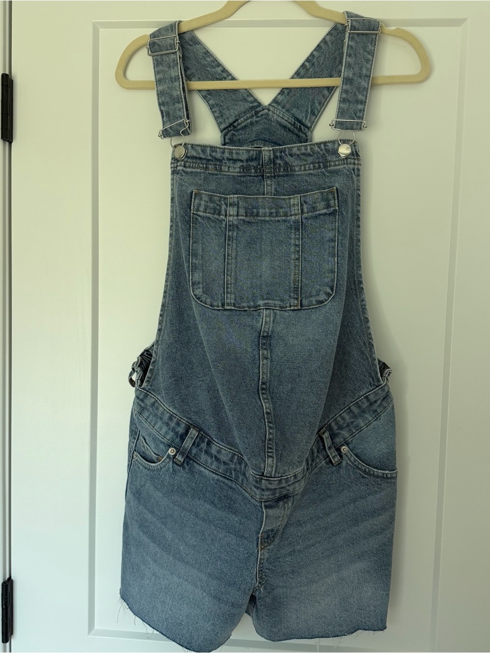 H&M Mama Classic Denim Short Overalls